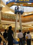 Safety Hydraulic Mobile Elevating Work Platform 8m Four Mast For Outdoor