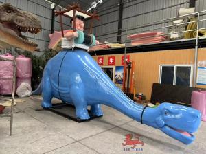 Quality Fiberglass Cartoon Dinosaur Animatronic Ride on Dinosaur wholesale