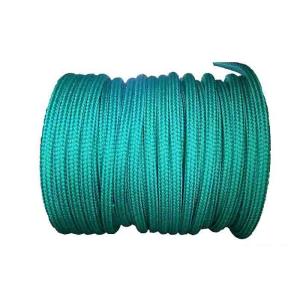 Quality Green Double Braided Nylon Rope 80mm X 220 Meters Wearable For Ocean Fishery wholesale