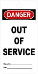 Out Of Service Tag PVC Waterproof Durable Lockout Tag
