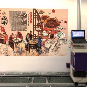 Quality CMYK 12㎡/h 720X1080DPI 400ml ink wall painting machine wholesale
