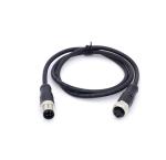 Waterproof Electrical M8 Cable Assembly Male To Female 5 Meter Length