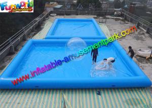 Quality Square Inflatable Swimming Pool / blow up inflatable family pool wholesale