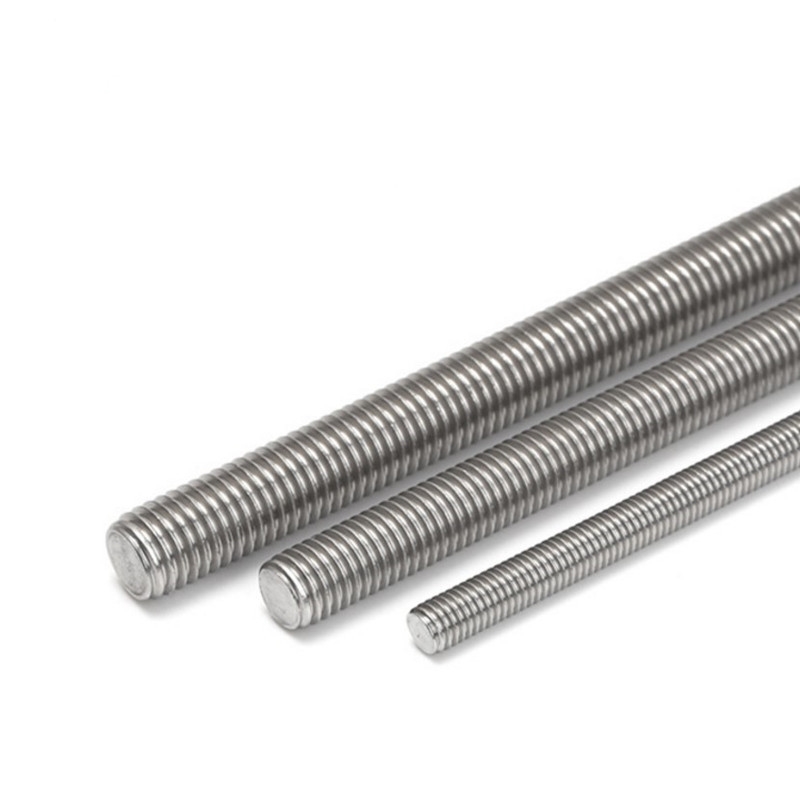 Brass Carbon Stainless Steel 304 316 A2 A4 Gr 4.8 8.8 Plain Black Zinc Plated HDG DIN975 DIN976 Threaded Rod M4-M48