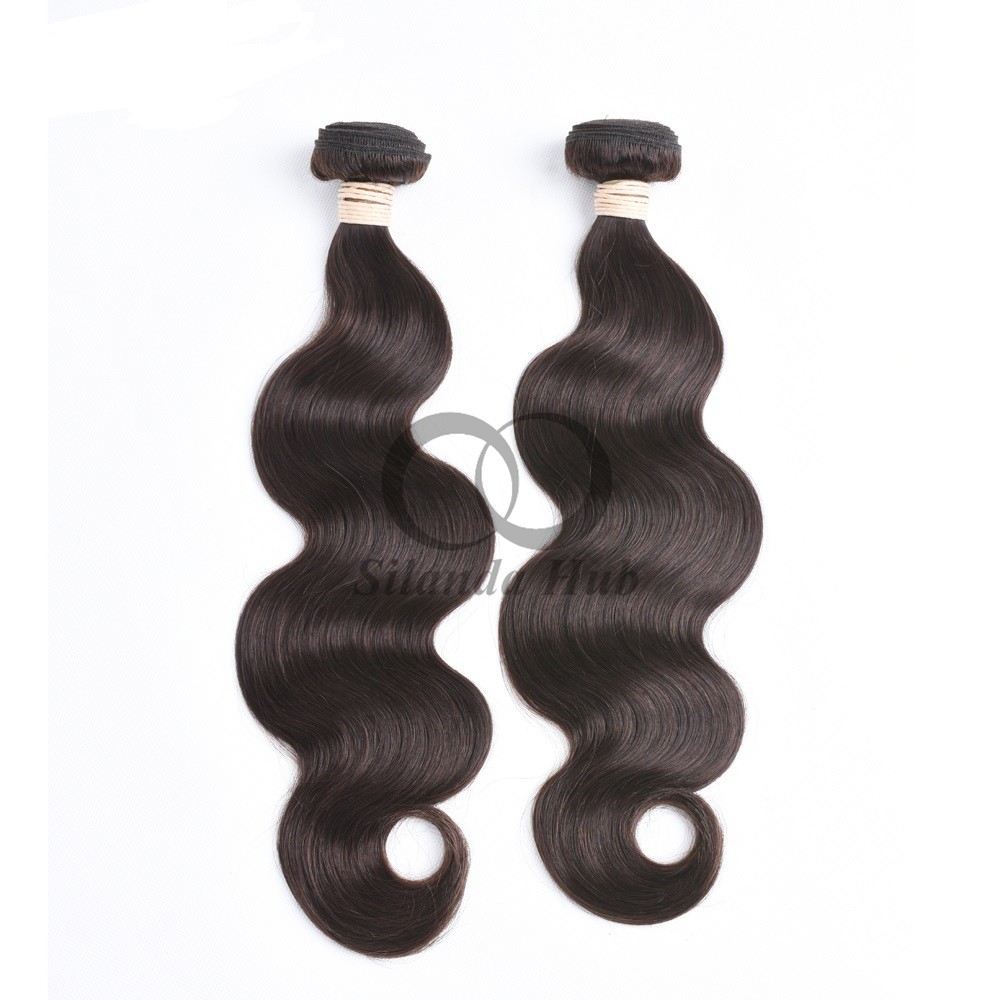 #2 Dark Brown Body Wave Remy Human Hair Bundles Sew In Weave Bundles Brazilian Bundle Deals