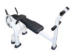 Custom Commercial Grade Gym Equipment White Tube Ab Crunch Bench Press