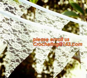 Quality Photo booth burlap banner wedding burlap lace banner, lace bunting banner vintage, rustic wedding banner wholesale