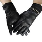 Wholesale classic winter warm real leather gloves