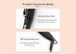 Fast Heating Electric Hair Curler Long Curling Tong Wand LCD Screen Champagne