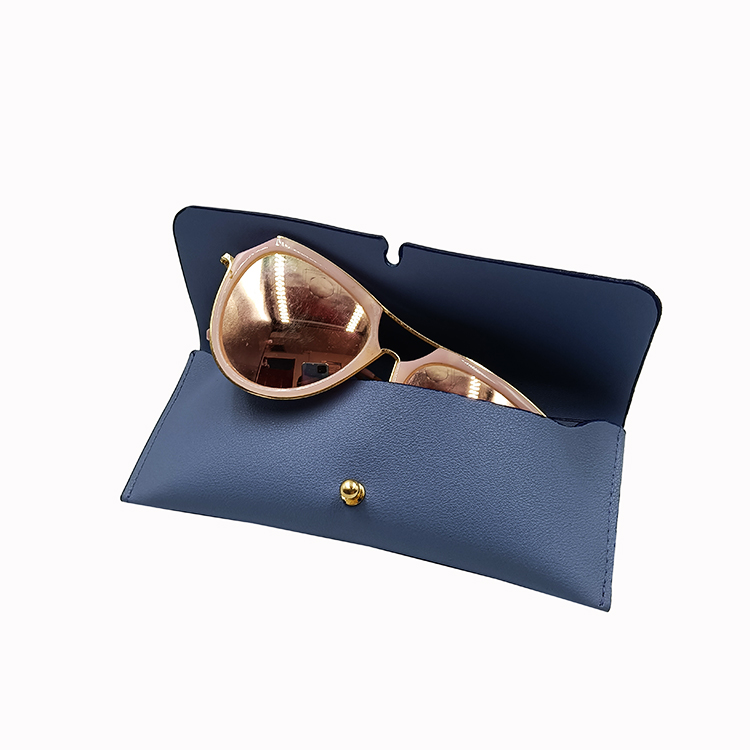 Exquisite Soft Leather Eyeglasses Cases Personalised Sunglasses Case 180mm Length