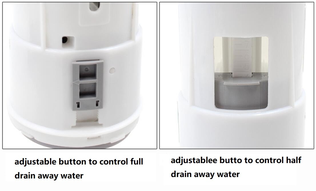 Toilet Flush Valve Water Saving Type Full Drain Away And Half Drain Away