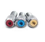 Automotive Closed Locking Wheel Nuts Bolts Titanium Material With 5 Screws 2