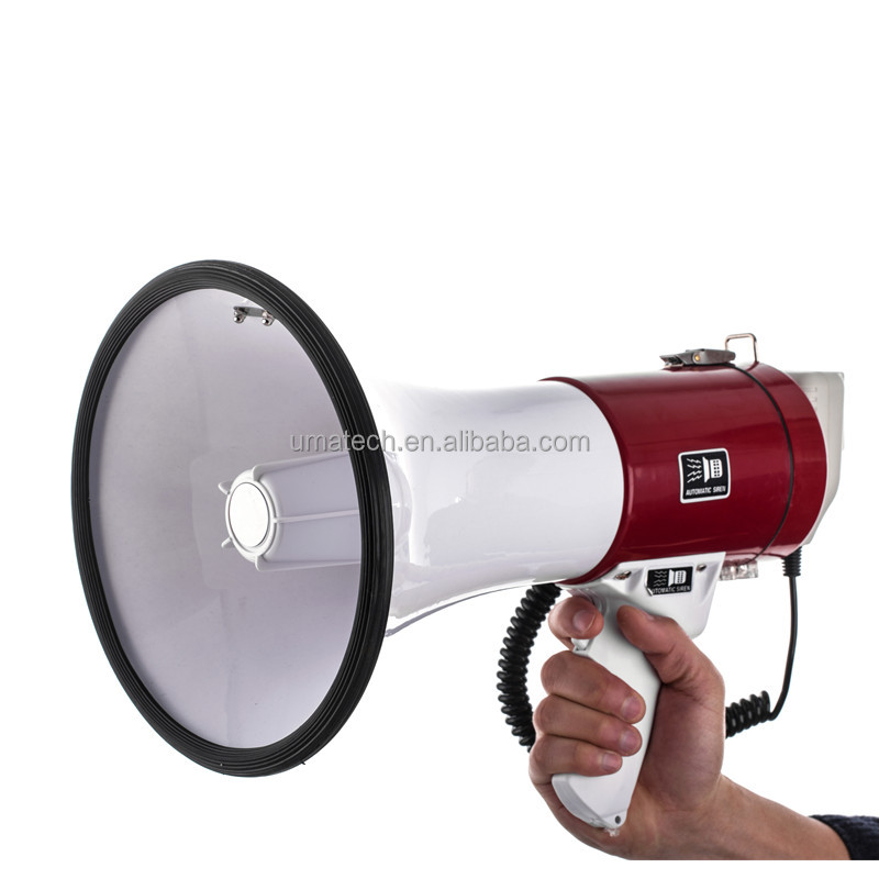 Outdoor 50W Recording Megaphone with Long Reach up to 1500m and Recording Function