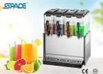 Four Tanks Cold Drink Dispenser Commercial / Juice Beverage Dispenser