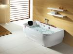 Alkali Free Whirlpool Massage Bathtub Sanitary White Acrylic Tub M1786
