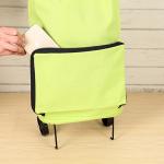 Market Foldable Reusable Shopping Bags 2 Wheels Luggage Vegetable Trolley Bag