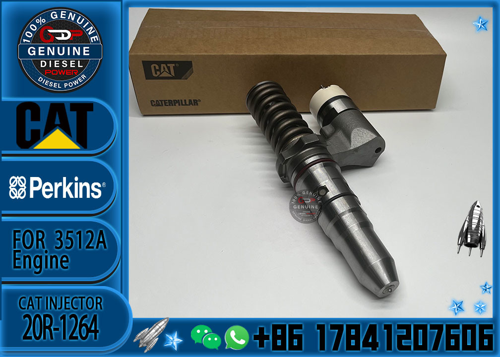 Common Rail Injector Nozzle 20R1264 3861752 Fuel Injector Assy 20R-1264 386-1752 For 3512B Excavator Diesel Engine