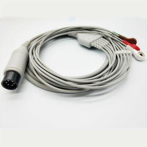 Quality IEC 3m AHA GE ECG Cables And Leadwires With Snap wholesale
