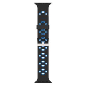 Quality Two tone colors 38 40 42 44 mm Silicone Watch Strap for Apple Watch wholesale