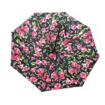 Lady Fashion Flower Print Auto Open Close Umbrella 3 Section Umbrella With