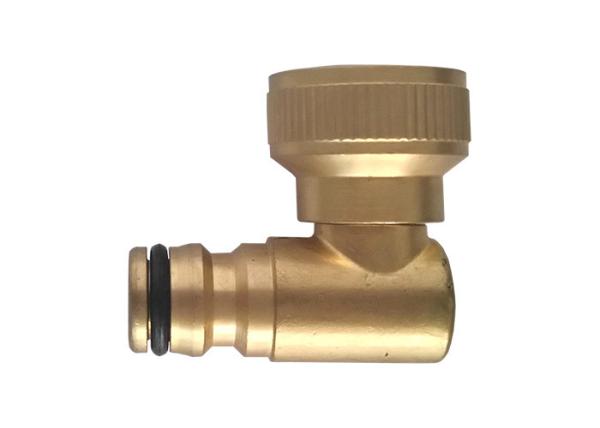 Easy Connect Brass Hose Elbow 3/4" Female Thread High Performance 90 Degree