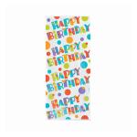 Custom Printed Cello Candy Bags , Recyclable Clear Plastic Sweet Bags