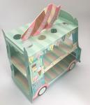 Three Tiers Festival Party Decorations Blue Car Cake Holder For Birthday Party