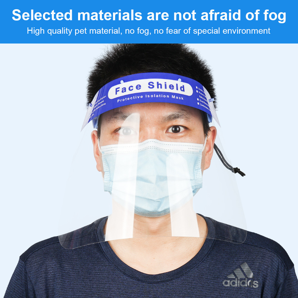 Dental Plastic Face Shield , PET Face Shield With 10 Replaceable Plastic Protective Film