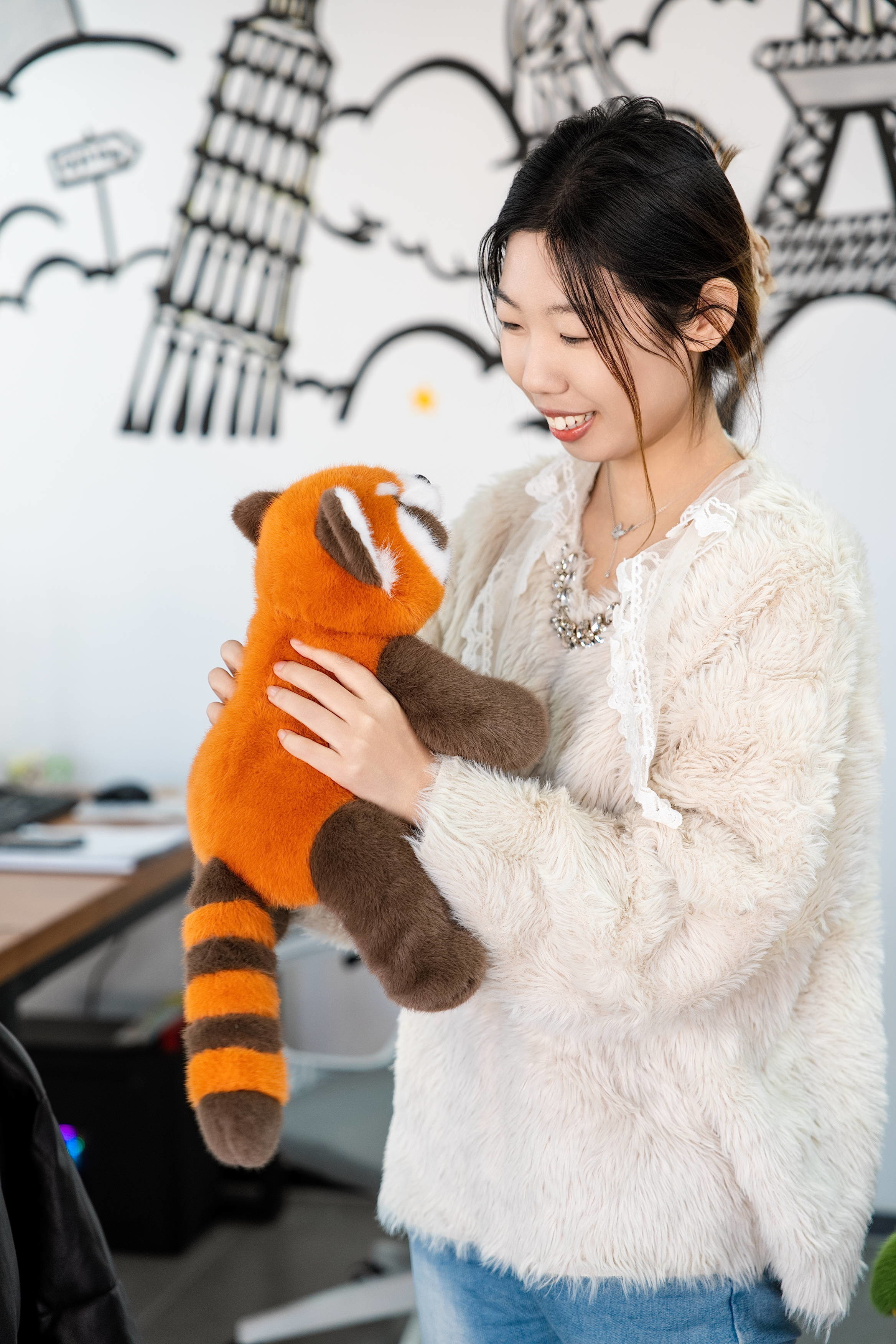 Red Fox Weighted Stuffed Animal Toys Perfect Birthday Gift For Home Party