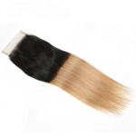 1b 27 Straight Virgin 4x4 Lace Closure Hair Pieces For Women'S Thinning Hair