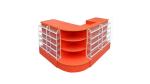 cash counter snack shelf wood gondola shelving wooden display gondola for vine.