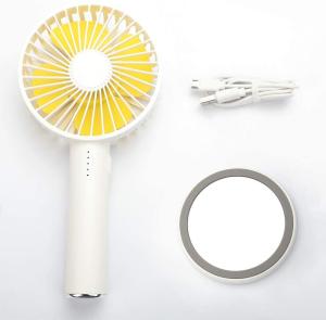 Quality 5 Speed Mini Portable Handheld Fan Battery 2000mah Table Travel Makeup Mirror Fan wholesale