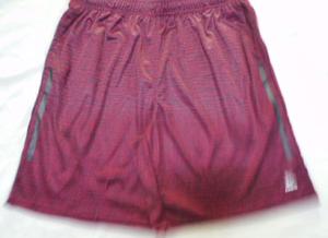 Quality Active Stretch Rose Red Knitting Interlock Athletic Fit Shorts wholesale