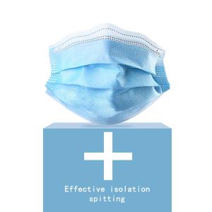 Quality Surgeon 3 Ply Face Mask Adjustable Blue Earloop Procedure Masks Latex Free wholesale