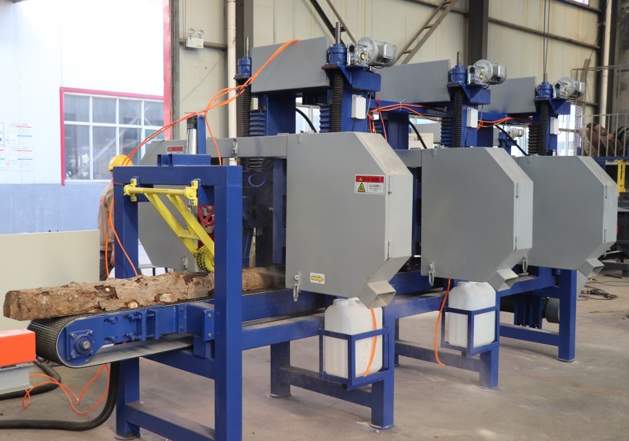 Horizontal Band Resaw Industrial Sawmill Equipment With Multiple Heads