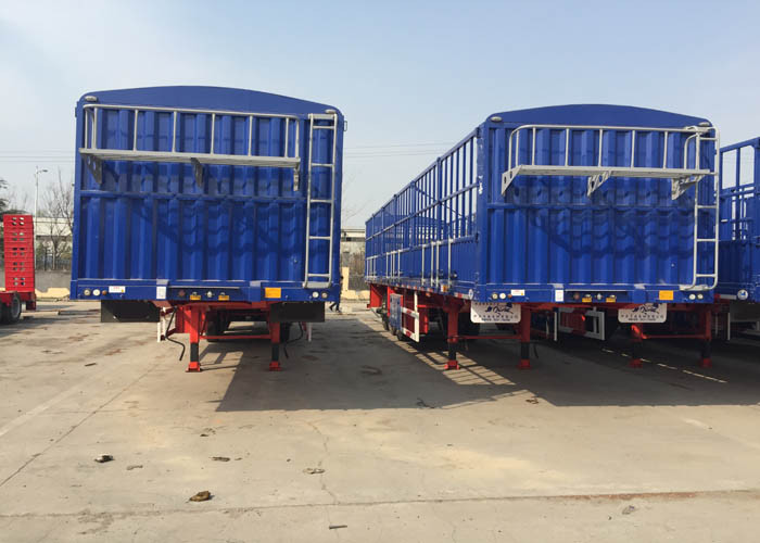 Dropside Truck Semi Trailer Commercial Truck And Trailer 3X16 Tons