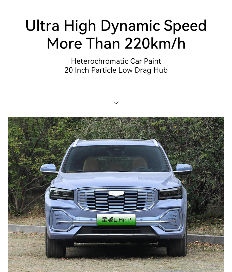110Kw Maximum Power 225N m Maximum Torque 2023 Geely Xingyue l 0km Used Cars High Speed 200Km/h Left Hand Drive Electric Cars