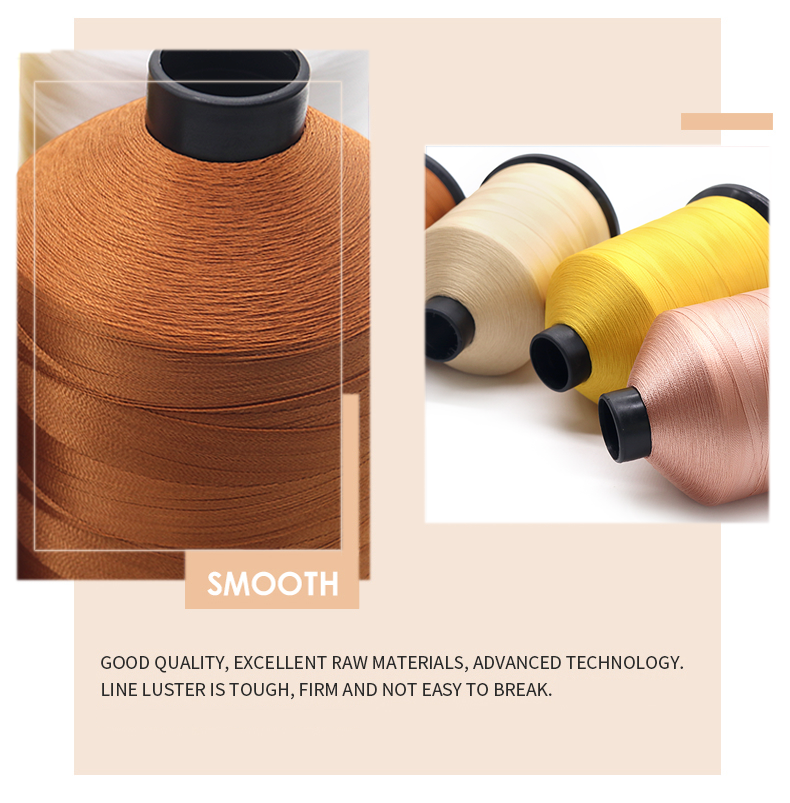 4200D/3 210D/3 840D/3 Bonded Nylon 66 V69 Tex 70 Thread for Leather Stitching Dyed