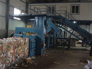 High Efficiency Horizontal Baling Machine Full Automatic Strapping Custom
