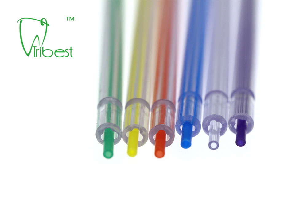 Medical Grade PVC Metal Nylon Air Water Syringe Tips Colorful Core