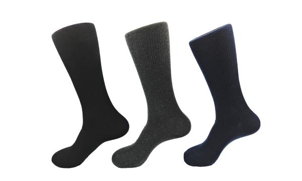Black Stripes Diabetic Compression Socks , Snagging Resistance Diabetic Socks