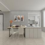 2022 Modern Style PVC Thermofoil Finished Kitchen Cabinet for Luxury Kitchen