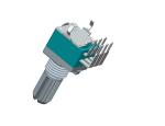 Manufacturer 9mm Vertical Type Rotary Potentiometer Dual Gang Potentiometer For