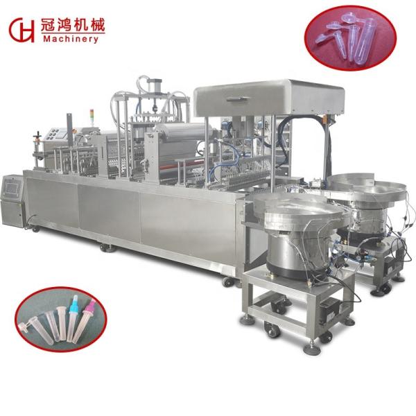 24 Heads Automatic Biological Reagent Test Tube Filling And Capping Sealing