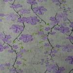 Digital summer burgundy print cotton For Lady Dress Linen Print