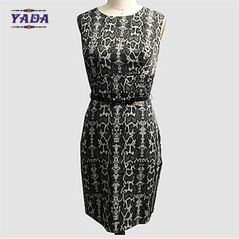 Ladies spandex frocks casual 2018 fashion dress 100% cotton women winter dresses with belt