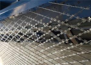 Quality Zinc Coated Razor Wire Fence Welded Blade Wire Diamond Hole Fence BTO -22 wholesale