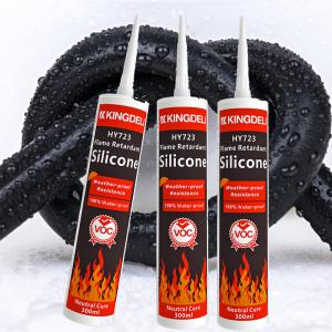 Quality 280Ml Flame Retardant Neutral Cure Silicone Sealant Glass Glue For Bathroom wholesale