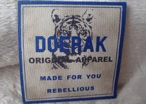 Quality High Density 3D Organic Canvas Screen Printing Label For Children'S Garments wholesale