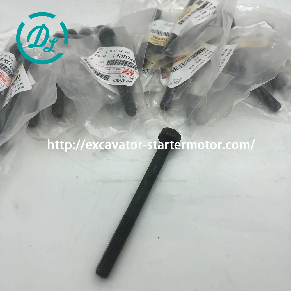 8-97133416-1 Engine Parts Cylinder Head Bolt 8971334161 Engine 4JG1